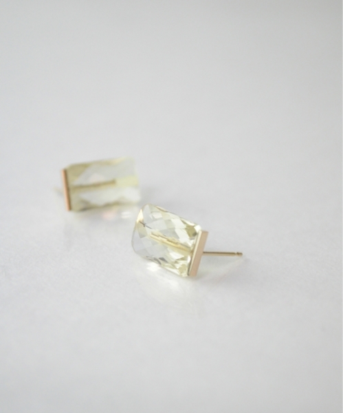 レモンクォーツのピアス