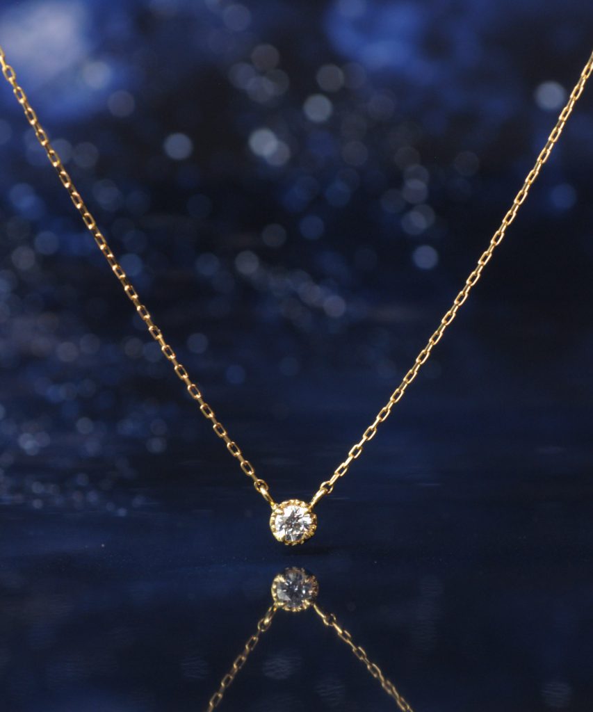 【anq.】 K18・0.05ct ダイヤモンド ネックレス「Stella」











星を意味する「ステラ」ダイヤモンドネックレス。